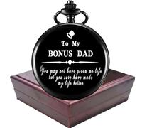 YEEHUA Gifts for Dad Gifts Engraved Pocket Watch Birthday Anniversary Meaningful Fathers Day Gifts for Men, G.Color G