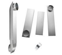 YeeJinHong 4" Telescoping Dryer Vent Kit, 25"-59" Stainless Steel Adjustable,90° Inlet Straight Outlet Periscope Dryer Vent for Tight Space Slim Flat Exhaust Duct Connector Kit
