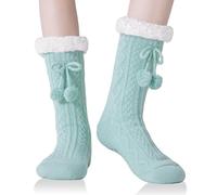 YEEKAORA Fluffy Slipper Socks for Womens Non Slip Grips, Cozy Winter Warm Fleece Lining Thick Thermal Plush Home Sleep Hospital Socks