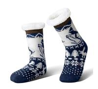 YEEKAORA Kids Slipper Socks With Grips Non Slip Socks For 3-12 Years | Girls Boys Warm Thick Fluffy Fleece Lined Plush Sherpa Winter Christmas Stockings Child Home Socks