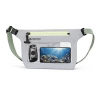 YEEKORO Phone Pouch, IPX8 Waterproof Reusable Fanny Pack, Large Capacity Touch Screen Dry Bag for Kayaking Paddle Boarding Water Park Swimming, Crossbody bags with Adjustable Waist Strap, Grey, 1 Pack