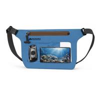 YEEKORO Phone Pouch, IPX8 Waterproof Reusable Fanny Pack, Large Capacity Touch Screen Dry Bag for Kayaking Paddle Boarding Water Park Swimming, Crossbody bags with Adjustable Waist Strap, Blue, 1 Pack