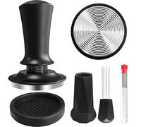 Yeelan Coffee Tamper Set, Coffee Accessories Includes 58 mm Tamper, 8 Espresso Needle Wdt Tool with 8 Replacement Needles, Tamper Mat, Espresso Accessories for Espresso Machine, Barista Accessories