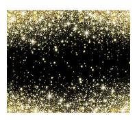 Yeele 10x8ft Black and Gold Backdrop for Photography Gold Glittering Polka Dots Golden Bokeh Background for Wedding Bridal Shower Birthday Party Kids Adults Family Artistic Portrait Photo Shoot Prop