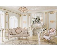 Yeele 10x8ft Photography Backdrop Luxurious Aristocratic Vintage Interior Style Background for Photo Indoor Fireplace Chair Sofa Boudoir Christmas Holiday Party Booth Shoot Vinyl Studio Props