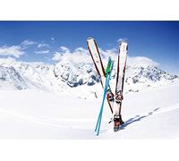 Yeele 10x8ft Winter Background for Photography Snowboard Alps White Snow Mountain Summit Ski Sport Backdrop Boy Kid Adult Portrait Photo Booth Shoot Studio Props Vinyl Wallpaper