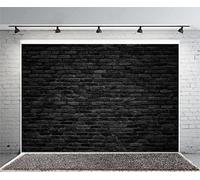 Yeele 8x6ft Retro Black Brick Wall Backdrop Vinyl Cloth Vintage Paint Coating Wall Photography Background Party Booth Banner Newborn Adult Portrait Wallpaper Photo Video Shooting Studio Props