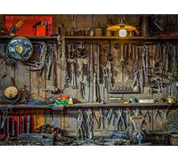 Yeele 8x6ft Vintage Tools Workshop Shed Background for Photography Repair Maintenance Shop Backdrop Wrench Plier Toolbox Photo Booth Shoot Vinyl Studio Props