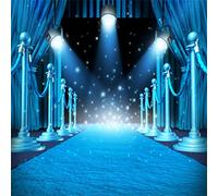 Yeele 8x8ft Photography Backdrop Hollywood Stage Lights Red Carpet Background Photo Shoots Luxury VIP Royals Club Party Event Decoration Banner Adult Kids Photo Booth Vinyl Studio Props