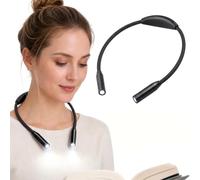 Yeelight Book Light for Reading at Night, 3-Color & 4-Brightness Reading Light, Rechargeable 1000mAh USB-C Neck Light, Ultra-Lightweight 110g Hands Free for Bed, Knitting, Repairing