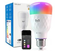 Yeelight E27 Smart Bulb, 11W 1300LM RGBCW Alexa Light Bulbs, Dimmable with 16 Million Colors, Schedule & Timer, Work with Matter, Alexa and Google Assistant, 2700K-6500K, Energy Saving, Hub Required