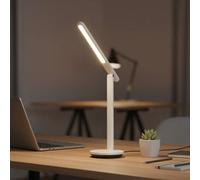 Yeelight LED Folding Desk Lamp Z1 Pro(White) - Rechargeable Eye-Care Desk Light with Adjustable Brightness & Foldable Design for Study, Office & Home Workspace