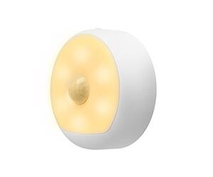 Yeelight Motion Sensor Night Light Rechargeable with Cool White, 750mAh Wireless Nightlight Type-C Up to 3 Months Runtime, LED Bathroom Night Light for Hallway, Bedroom, Party, Stairs