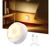 Yeelight Motion Sensor Night Light Rechargeable with Warm White, 750mAh Wireless Nightlight Type-C Up to 3 Months Runtime, LED Bathroom Night Light for Hallway, Bedroom, Party, Stairs
