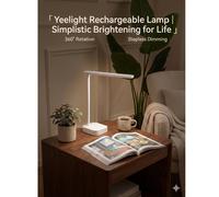 Yeelight Rechargeable Desk Lamp - Portable LED Desk Light with Warm Eye-Care Lighting and Adjustable Angles for Home Office, Study & Workspace