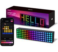 Yeelight Smart LED Pixel Table Lamp, DIY Desk Lamp 16M Colors, Music Sync RGB+IC Display for Clock/Emoji, Compatible with Alexa & Matter, App Control, 2.4GHz WiFi, Gaming Room & Bedroom Decor Grey
