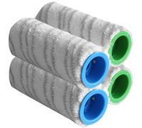 Yeeliv 4PCS Microfibre Roller Brush Set, Rollers Brush Set for Kärcher FC3 FC5 FC7 FC3D,Vacuum Cleaner Roller Brush,Multi-Surface Roller Set, Grey