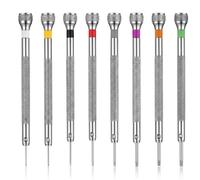 Yeeliv 8 Pcs Precision Screwdriver Set for Glasses & Electronics | Screwdrivers Flathead & Small Heads Watchmaker Tool, Watch Battery Replacement, Watch Strap Link Removal, Clock Repair