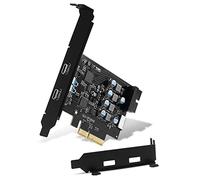 YEELIYA USB C PCIe Expansion Card SuperSpeed 10gbps with 2 USB C and 2 Internal Port(Type-E,19 Pin USB 3.0 Header) PCI-E Add on Cards PCI Express Front Panel Adapter for Desktop PC