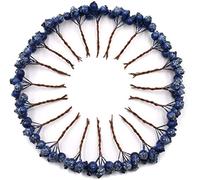 Yeelua 20 Packs Artificial Berries Blueberry Fruit, Artificial Silk BerriesFor decoration, Parties, Wedding, Home Decor Flower Arrangement, Coffe Shop Decoration (Blue)