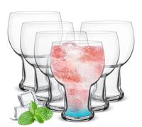 Yeelua Gin Glasses Set of 6, 540ml Gin Glasses, Clear Gin Glass Gifts for Women Men, Balloon Glass, Cocktail Glasses