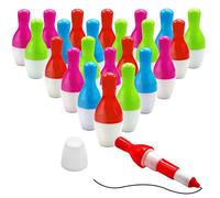 Yeelua Novelty Gel Pens for Kids, 20pcs Mini Bowling Retractable Ballpoint Pens, Handwriting Funny Kawaii Pens, Funky Cartoon Pens, Cute Gifts for Students Party Favors School Supplies(Random Colors)