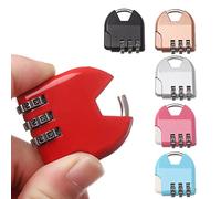 yeemeen 6PCS Multicolor Combination Padlock Luggage Lock 3 Digit Resettable Lock Zinc Alloy Security Padlock Weatherproof Combination Lock for School Locker Gym Outdoor Shed Locker Hasp Cabinet Gate