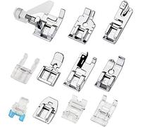 Yeemeen Sewing Machine Presser Feet Kit - 11 PCS Spare Parts Accessories - Compatible with Brother, Singer, Janome, Toyota, New Home & Low Shank Sewing Machines