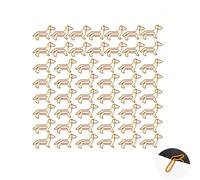 Yeenano Dachshund Paper Clips,50 pcs Creative Metal Paper Clips, Dachshund Decoration,Cartoon Bookmark Paper Clips,Animal Shape Paper Clipss,Office Supplies for Holding Documents,Letters,Photographs