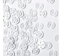 Yeenano Plastic Snap Fasteners Buttons 40 Pairs Round Transparent Buttons Invisible Sewing On Snap Buttons Press Button Plastic Clear Buttons for DIY Crafts Sewing Shirt Clothing Purse Handbag(21mm
