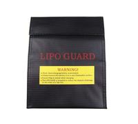 Yeenao LiPo Guard,Fiber Li-Po Battery Safety Bag Fireproof Document Bag Resistant Explosion Guard for RC Batteries Protect Your Valuables Documents Money Jewelry Black