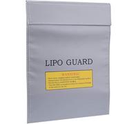 Yeenao LiPo Guard,Fiber Li-Po Battery Safety Bag Fireproof Document Bag Resistant Explosion Guard for RC Batteries Protect Your Valuables Documents Money Jewelry Grey