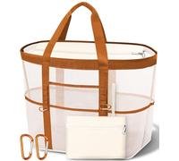 Yeendibo Chic & Spacious XX-Large Beach Bag for Women - 12 Pockets