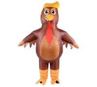 Yeenuo Inflatable Donald Turkey Costume for Adults Funny Blow Up Outfit for Men Thanksgiving Halloween Parade Party or Cosplay