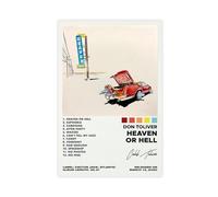 Yeepi Don Toliver Poster Heaven Or Hell Album Cover Poster Canvas Poster Bedroom Decor Sports Landscape Office Room Decor Gift Unframe-style 12x18inch(30x45cm)