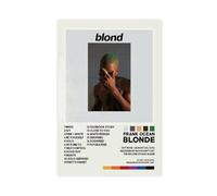 Yeepi Frank Ocean Poster Blonde Album Cover Poster 3 Canvas Poster Wall Art Decor Print Picture Paintings for Living Room Bedroom Decoration Unframe-style 12x18inch(30x45cm)