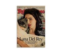 Yeepi Lana Poster Del Rey Singer Music Vintage Cover Poster Decorative Painting Canvas Wall Posters And Art Picture Print Modern Family Bedroom Decor Posters 12x18inch(30x45cm)