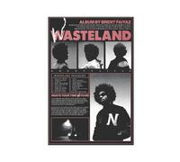 Yeepi Music Poster Brent Poster Faiyaz WASTELAND Album Cover Canvas Poster Bedroom Decor Sports Landscape Office Room Decor Gift Unframe-style 12x18inch(30x45cm)