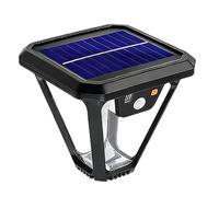 yeeplant 100 Led Solar Wall Light with Remote Control, Motion Sensor Light, Outdoor Waterproof Lamp with Three Modes, Emergency Sos, Pole and Bracket Included, 19.5 X 5.1 in