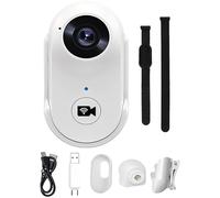 yeeplant 1080P Mini Wearable Action Camera, Strongly Attached, 240-Minute Battery Life, 120-Degree Wide View, Anti-Shake, Loop Recording, Accessories Included, 2.5 X 1.2 X 0.8 in