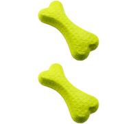 yeeplant 2 Pcs Dog Chew Toys, ethylene-vinyl acetate Teething Toys for Small Dogs, 5.1 in Bone Shape, Safe & Wear-Proof Fetch Play, for Interactive Training & Dental Care