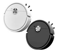 yeeplant 2 Pcs Robot Vacuum Cleaner, 3-in-1 Automatic Sweeper, 200Pa Strong Suction, Ultra-thin Design, Silent Operation, 40-Min Battery Life, One-Button Control for Home Cleaning