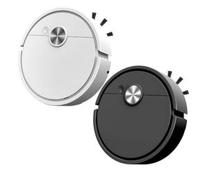 yeeplant 2 Pcs Robot Vacuum Cleaner, 3-in-1 Automatic Sweeper, 200Pa Strong Suction, Ultra-thin Design, Silent Operation, 40-Min Battery Life, One-Button Control for Home Cleaning