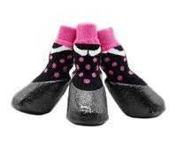 yeeplant 4Pcs Elastic Dog Socks, Dots Pattern Pet Paw Protector for Large Dogs