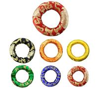 yeeplant 7 Pcs Singing Bowl Cushion Set In Various Sizes & Colors, Handcrafted Silk Cotton For Meditation