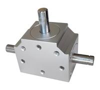 yeeplant 90° Angle Drive Gearbox, 3-Output Shaft Reverser, High Strength, High Precision, Stable Operation Right Angle Gearbox For Applications Below 2000 Rpm, 2.21 X 1.54 X 1.18 In