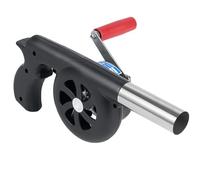 yeeplant Bbq Fire Starter, Hand Crank Portable Fan With Stainless Steel Nozzle, 11.8 X 4.7 X 4.1 In