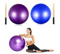 yeeplant Cardio Drumming Equipment Set, 26’’ Fitness Ball with Pump & 3.2 Oz Drumming Sticks for Aerobic Workouts, Pilates, Yoga, Stability, and Pregnancy