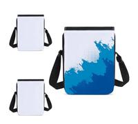 yeeplant Crossbody Bags Blank, Bags Shoulder Polyester Printable, 9.4×7.1 Bags Messenger Adjustable, 2 Pcs Sublimation Crossbody Bags With Travel, Work, School For Zippers, Diy