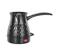 yeeplant Electric Turkish Coffee Maker, Black 110V, Mini Portable Travel Kettle with Fast Heating, Anti-Scald Handle, Boil & Brew, Overheat Dry-Use Protection, 7.9 x 3.9 x 4.9 in